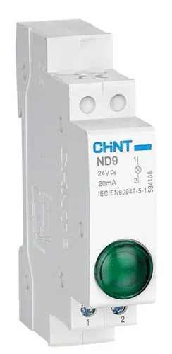 Лампа сигнальная CHINT ND9-1/y светодиодная, 230В, IP20