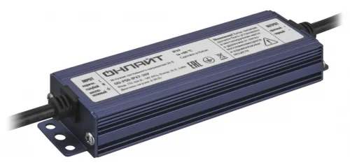 Драйвер ОНЛАЙТ OD-P50-IP67-24V для светодиодных изделий, в металлическом корпусе, синий, 137х38х22мм, 2.08А, 50Вт, 24В / блок питания