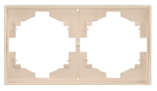 Рамка электроустановочная Kranz Strong, KR-78-0752-8, шелк, 2 поста