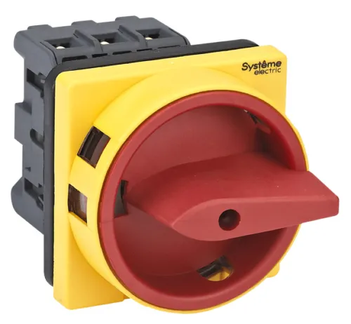 Выключатель нагрузки Systeme Electric / Систем Электрик SystemePact MSD с красной поворотной рукояткой, 3P, 32A, MSD32310R / разъединитель