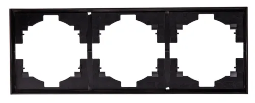 Электроустановочная рамка Kranz Strong KR-78-0753-5 антрацит 3 поста