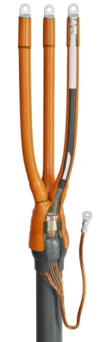 Муфта кабельная концевая КВТ 3ПКВТп-10-35/50 (Б) нг-LS изоляция из сшитого полиэтилена до 10кВ с болтовыми наконечниками, 3 жилы / электрика