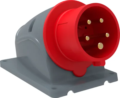 Вилка силовая IEK Magnum ССИ-515, 16А, IP44, красная