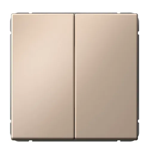 Выключатель Systeme Electric / Систем Электрик Artgallery с быстрозажимными клеммами, 10АХ, песочный двухклавишный, GAL001217S / переключатель