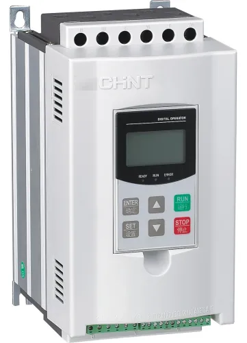 Устройство плавного пуска CHINT / Чинт NJR2-22D трехфазное, в пластиковом корпусе, белый, 380В, 42А, 22кВт, IP20 / электрика