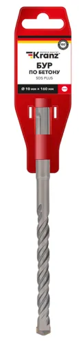Бур по бетону Kranz 10мм, 160мм, SDS+ KR-91-0013