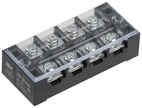 Блок зажимов IEK БЗН ТВ-1004, трехфазный, 10мм², 100А