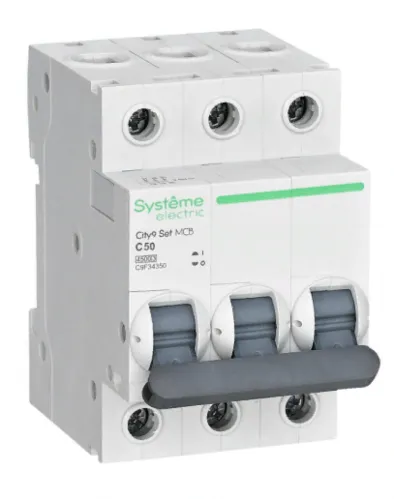 Автоматический выключатель Systeme Electric City9 Set 3П 50A