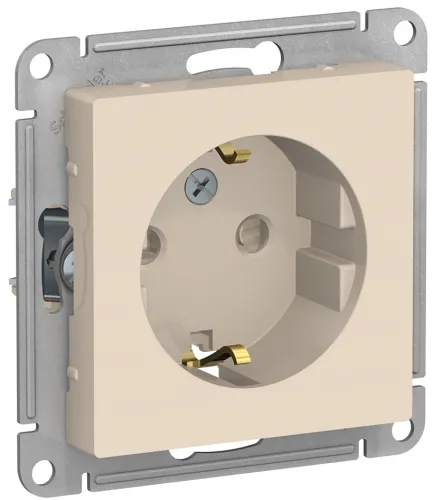 Розетка силовая Systeme Electric AtlasDesign 16А 250В IP20 бежевый