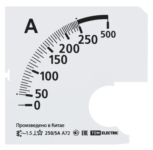 Шкала сменная для амперметра TDM Electric SQ1102-2058