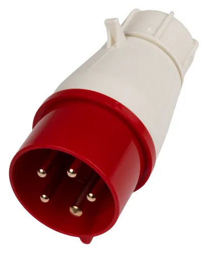 Вилка силовая кабельная Jazzway PPC 015, 3P+N+PE 16А 380В IP44, арт. 5072299