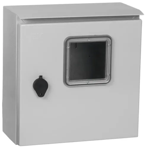 Щит распределительный IEK / ИЭК TITAN ЩУ 1/1-0, стальной, серый, 6 модульных расстояний, IP66 размером 310х300х150мм, MKM51-N-01-54 / электрика