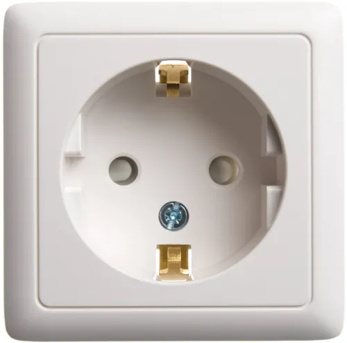 Розетка Systeme Electric Хит, 16А 250В IP20, белая RA16-138-B