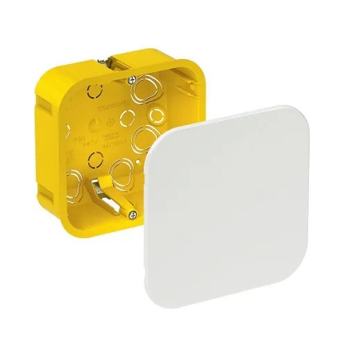 Подрозетник Systeme Electric IMT35161 квадратный с крышкой