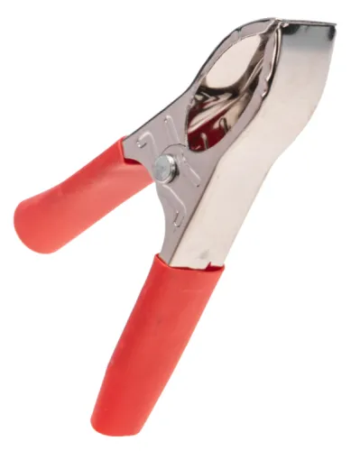 Зажим крокодил REXANT, никелированная сталь, силикон, 75мм, 15А