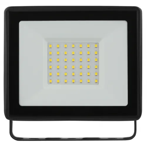 Прожектор светодиодный ЭРА LPR-023-0-65K-050, 6500К 4000Лм 50Вт IP65, размер 150х145х24мм, черный Б0052024