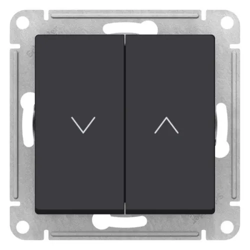 Выключатель для жалюзи Systeme Electric AtlasDesign 2-клавишный