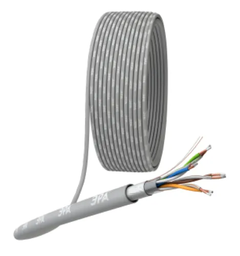 Кабель ЭРА Simple 24AWG, витая пара, CCA PVC, 305м