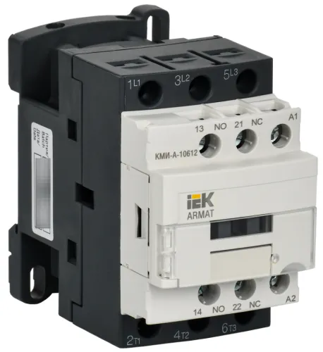 Контактор модульный IEK Armat КМИ-А-10612 LC1D 6А 24В 1NO 1NC