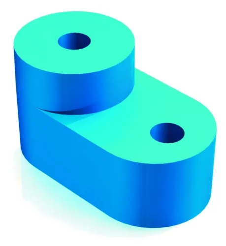 Изолятор DEKraft / Де Крафт ИУ101-08 угловой для нулевой шины, из пластика, синий, 32253DEK / электрика