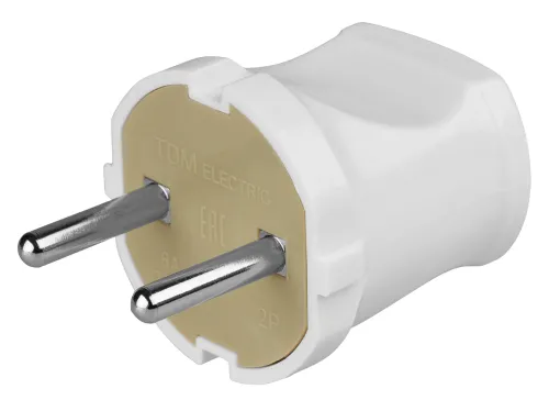 Вилка электрическая TDM Electric Народная без заземления SQ1806-0401