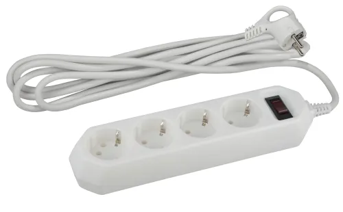 Удлинитель ЭРА USF-M-4es-1.5m-W, 4 розетки, белый