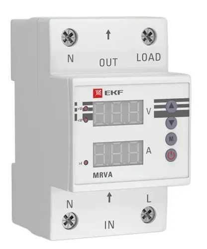 Реле напряжения EKF PROxima MRVA-63A однофазное 63А