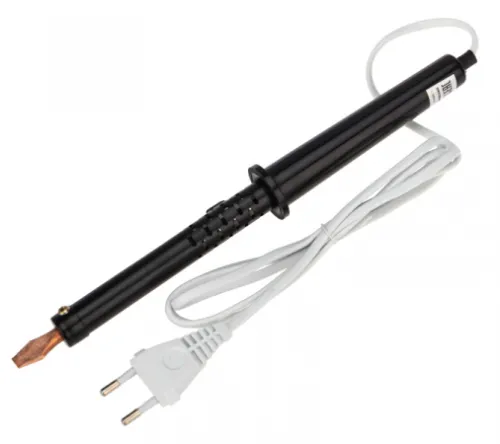 Паяльник электрический REXANT / Рексант ПП 220В ЭПСН с клином и пластиковой рукояткой, 100Вт, нагрев за 480с, 12-0291-1 / электроинструмент