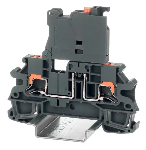 Клемма DKC IPR-4-HESILED24 6.3A с индикацией, серый, 1шт