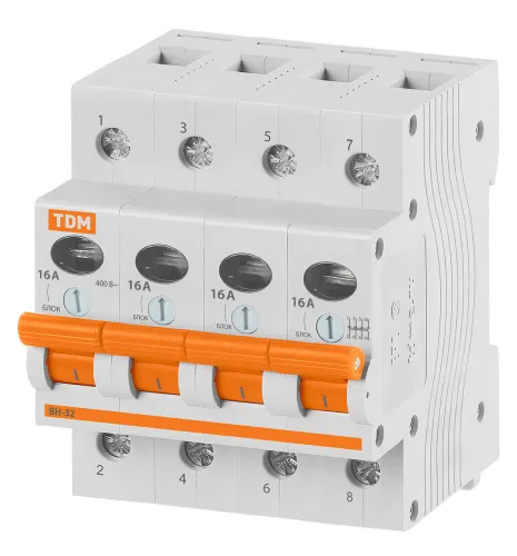 Выключатель нагрузки TDM Electric ВН-32 4P 16A SQ0211-0031