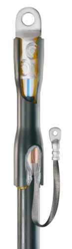 Муфта кабельная концевая КВТ 1ПКТ(б)-1 с наконечниками, изоляция пластик, черная, 405мм, 150/240мм2, 1 жила, нг-LS / электрика