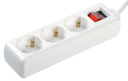 Удлинитель IEK У03К, ПВС 3х1мм2, с заземлением, 3м, WYP10-16-03-03-ZK-N