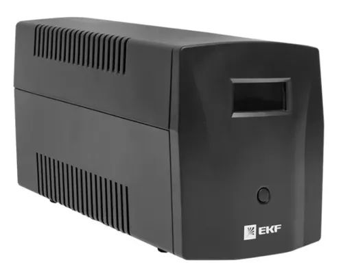 Источник бесперебойного питания EKF / ЕКФ PROxima E-Power SSW линейно-интерактивный, однофазный, черный, 1200ВА, 720Вт, 3хSchuko, USB, R45, 140х345х170мм / электрика