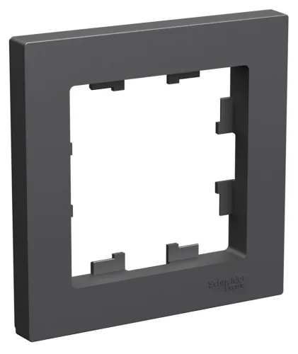 Рамка Systeme Electric AtlasDesign ATN001401, 1 пост, базальт