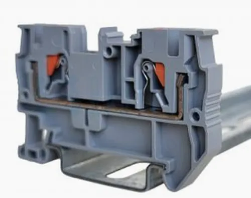 Клемма для проводов ПРОВЕНТО TPI4, 2 контакта, серая, 4мм²