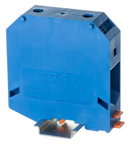 Клемма винтовая DKC KRUH-95-BU, 2 контакта, 97.5х83х25мм