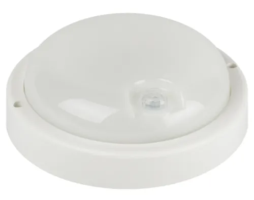 Светильник настенно-потолочный ЭРА SPB-201-3-40K-012 ЖКХ с ИК датчиком движения, светодиодный 12Вт 4000К 1140Лм IP65, Б0062539 / панель освещения