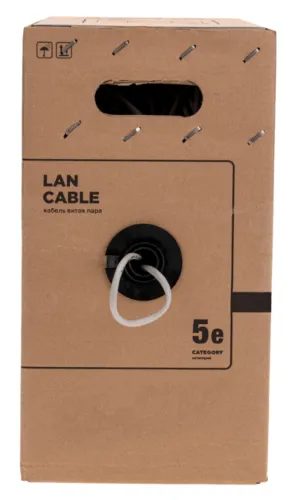 Кабель REXANT Indoor 24AWG, витая пара, CAT 5e, 305м