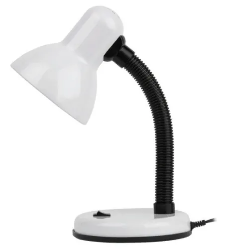 Лампа настольная ЭРА N-120, E27, 220V, 145х230х270мм, белая
