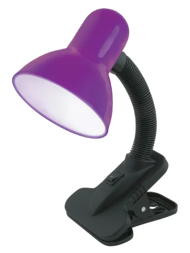 Лампа настольная Uniel TLI-222, 60Вт E27, фиолетовый 09408