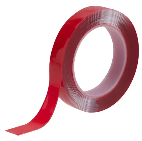 Скотч Rexant / Рексант строительный, двухсторонний, на основе акрила, прозрачный, ширина 20мм, толщина 1мм, длина 5м / монтажная лента