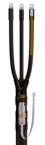 Муфта кабельная концевая КВТ 3КВНТп-1-70/120 (Б) изоляция из пластмассы/бумаги до 1кВ с болтовыми наконечниками, 3 жилы / электрика