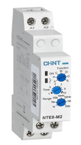 Реле времени CHINT NTE8-M2, белый, 5А 230В