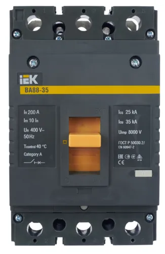 Автоматический выключатель IEK / ИЭК ВА88-35, 3Р 200А 35кА, SVA30-3-0200 / электроавтомат