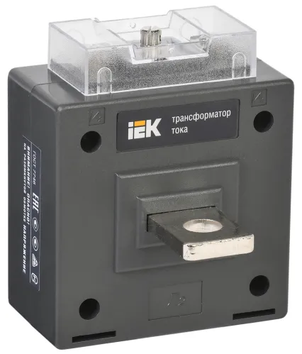 Трансформатор тока IEK ТТИ-А 600/5А, чёрный, пластик