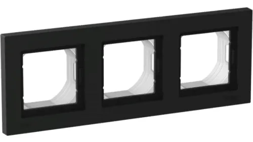 Рамка Systeme Electric AtlasDesign Aqua ATN441003 карбон IP44 3 поста
