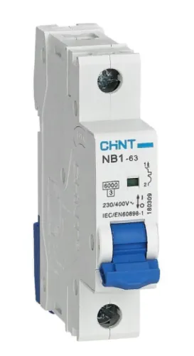 Автоматический выключатель CHINT / Чинт NB1-63, 1П 4A характеристика С 6кА, 179622 / электроавтомат