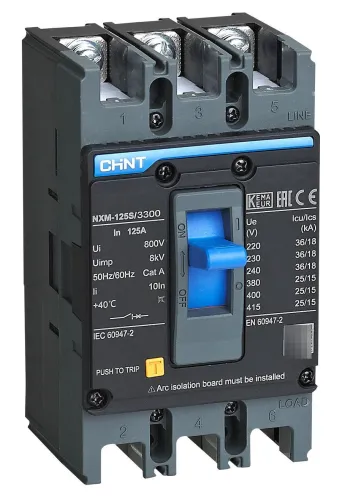 Автоматический выключатель CHINT / Чинт NXM-125S, 3P 100А, 25кА, 131362 / электроавтомат