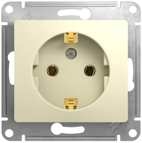 Розетка силовая Systeme Electric Glossa GSL000243 16А 250В IP20