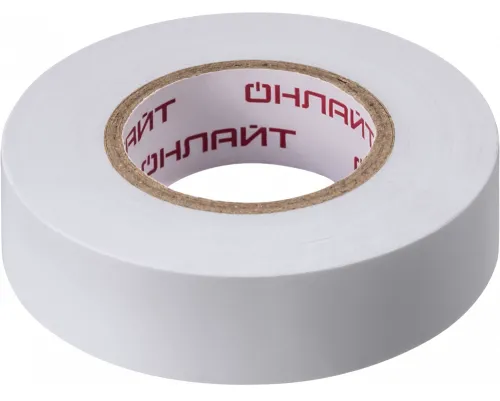 Изолента ПВХ ОНЛАЙТ OIT-B19-20/WH 0.15х19мм белая 20м